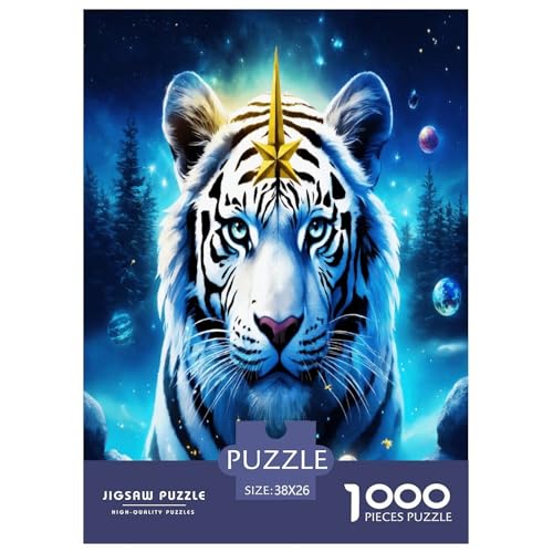 Tiger Puzzle 1000-teilige Schwer Puzzle Spielzeug Pädagogisches Spiel Impossible Herausforderung Spielzeug Für Erwachsene Kinder 38x26cm/1000pcs Tiger Puzzle 1000-teilige Schwer Puzzle Spielzeug Pädagogisches Spiel Impossible Herausforderung Spielzeug Für Erwachsene Kinder 38x26cm/1000pcs von ChengzeTCo