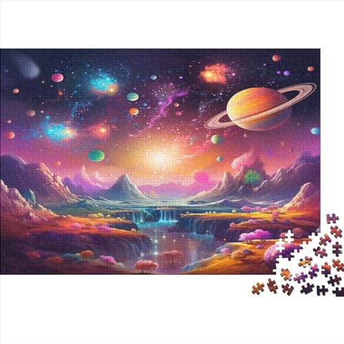 Universe Planet Puzzle Farbenfrohes 500 Teile Impossible Puzzle Herausforderndes Puzzle Lustiges Kunstpuzzle Puzzle-Geschenk Erwachsene-Puzzle von ChengzeTCo