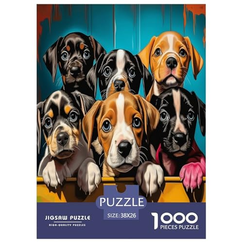 Welpen Puzzle 1000-teilige Schwer Puzzle Spielzeug Pädagogisches Spiel Impossible Herausforderungsspielzeug Für Erwachsene Kinder 38x26cm/1000pcs Welpen Puzzle 1000-teilige Schwer Puzzle Spielzeug Pädagogisches Spiel Impossible Herausforderungsspielzeug Für Erwachsene Kinder 38x26cm/1000pcs von ChengzeTCo