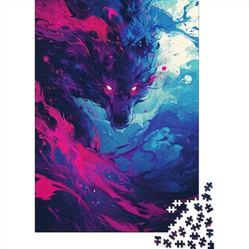 Wolf Puzzle 1000 Teile Erwachsene, Puzzlespiel Jigsaw Puzzles Erwachsenen Puzzlespiel Puzzel 1000pcs (75x50cm) von ChengzeTCo