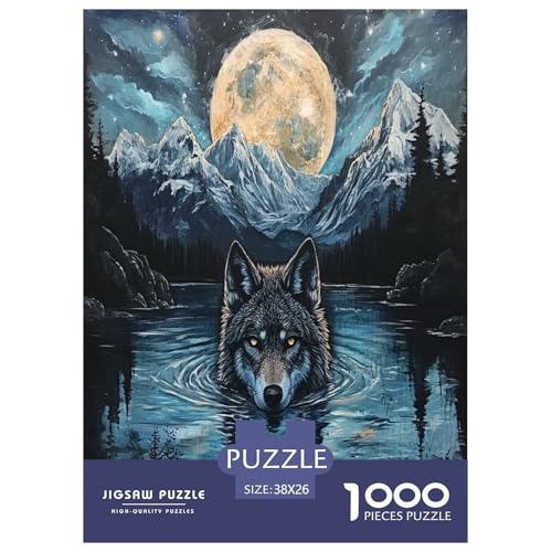 Wolf Puzzle 1000-teilige Schwer Puzzle Spielzeug Lernspiel Impossible Herausforderung Spielzeug Für Erwachsene Und Kinder in Bewährter 38x26cm/1000pcs Wolf Puzzle 1000-teilige Schwer Puzzle Spielzeug Lernspiel Impossible Herausforderung Spielzeug Für Erwachsene Und Kinder in Bewährter 38x26cm/1000pcs von ChengzeTCo