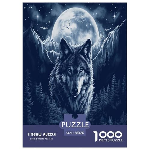 Wolf Puzzles 1000 Teile Schwer Puzzle Spielzeug Pädagogisches Spiel Impossible Herausforderungsspielzeug Für Erwachsene Und Kinder in Bewährter 38x26cm/1000pcs Wolf Puzzles 1000 Teile Schwer Puzzle Spielzeug Pädagogisches Spiel Impossible Herausforderungsspielzeug Für Erwachsene Und Kinder in Bewährter 38x26cm/1000pcs von ChengzeTCo