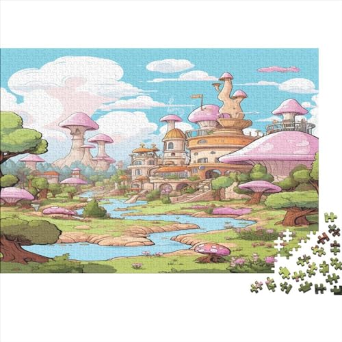Wunderland Puzzle Farbenfrohes 500 Teile Impossible Puzzle Herausforderndes Puzzle Rahmen Puzzle Puzzle-Geschenk Für Die Ganze Familie von ChengzeTCo