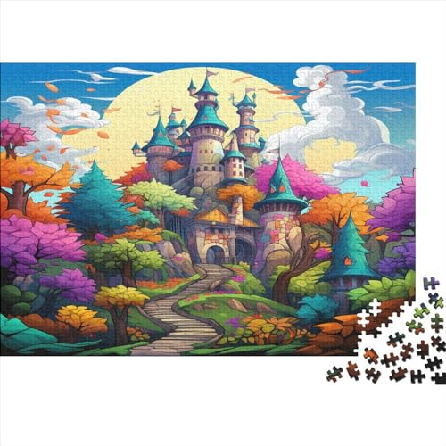 Wunderland Puzzle Farbenfrohes 500 Teile Impossible Puzzle Herausforderung Puzzle Lustiges Kunstpuzzle Lernspiel Geschenk Für Die Ganze Familie von ChengzeTCo