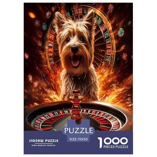 Yorkshire Terrier Puzzle 1000 Teile Schwer Puzzle Spielzeug Pädagogisches Spiel Impossible Herausforderung Spielzeug Für Erwachsene Und Kinder in Bewährter 70x50cm/1000pcs Yorkshire Terrier Puzzle 1000 Teile Schwer Puzzle Spielzeug Pädagogisches Spiel Impossible Herausforderung Spielzeug Für Erwachsene Und Kinder in Bewährter 70x50cm/1000pcs von ChengzeTCo
