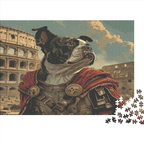 abstrakte Malerei Puzzle Farbenfrohes 300 Teile Impossible Puzzle Schwieriges Puzzle Lustiges Kunstpuzzle Puzzle-Geschenk Hund Erwachsene-Puzzle von ChengzeTCo