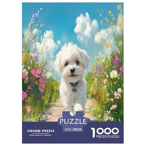 maltesischr Hund Puzzle 1000 Teile Schwer Puzzle Spielzeug Lernspiel Impossible Herausforderung Spielzeug Für Erwachsene Kinder 38x26cm/1000pcs maltesischr Hund Puzzle 1000 Teile Schwer Puzzle Spielzeug Lernspiel Impossible Herausforderung Spielzeug Für Erwachsene Kinder 38x26cm/1000pcs von ChengzeTCo
