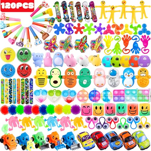 Chennyfun 120 Stück Party Mitgebsel Kindergeburtstag Set, Pinata Gastgeschenke Partyspielzeuge, Sortiment Party Tasche Füller, Kinder Partytütenfüller mit Popular Fidget, Party Give Aways Preise Chennyfun 120 Stück Party Mitgebsel Kindergeburtstag Set, Pinata Gastgeschenke Partyspielzeuge, Sortiment Party Tasche Füller, Kinder Partytütenfüller mit Popular Fidget, Party Give Aways Preise von Chennyfun