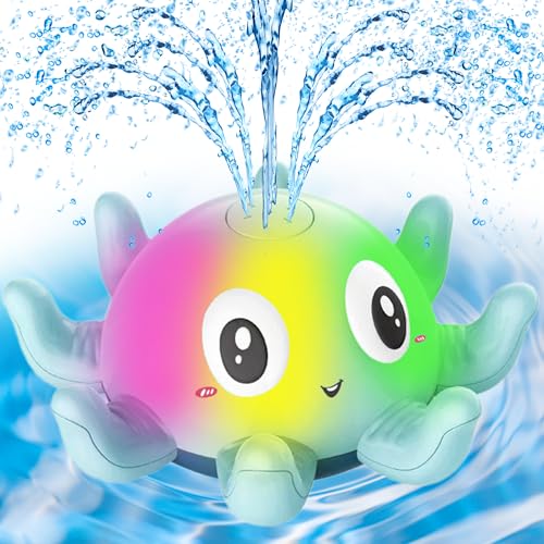 Chennyfun Badewannenspielzeug Baby, Oktopus Badewannenspielzeug Spray Wasserspielzeug mit Licht,Oktopus Badewanne Spielzeug,Automatisches Sensor Wassersprühspielzeug,Badewann Spielzeug Kinder Geschenk Chennyfun Badewannenspielzeug Baby, Oktopus Badewannenspielzeug Spray Wasserspielzeug mit Licht,Oktopus Badewanne Spielzeug,Automatisches Sensor Wassersprühspielzeug,Badewann Spielzeug Kinder Geschenk von Chennyfun