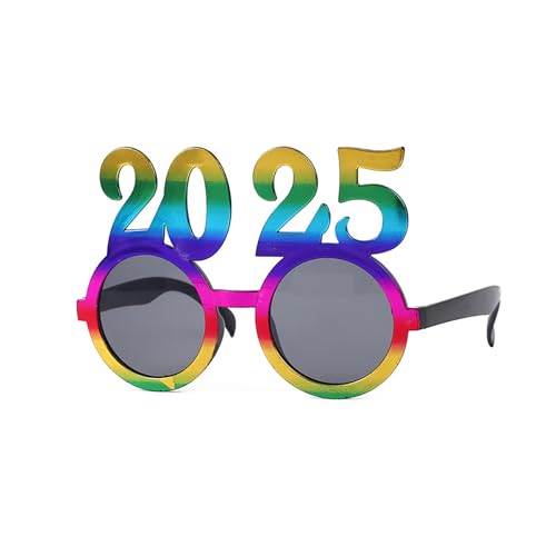 Chenxi Studio 2025 Happy New Year Eyewear Einzigartige lustige Brillen Dekorationen Brillen für Feiertage von Chenxi Studio