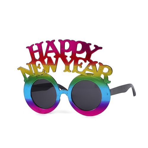 Chenxi Studio 2025 Happy New Year Eyewear Einzigartige lustige Brillen Dekorationen Brillen für Feiertage von Chenxi Studio