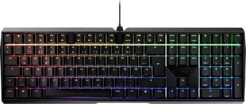 CHERRY MX Brown USB Gaming-Tastatur Deutsch, QWERTZ Schwarz von Cherry