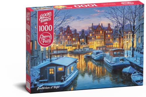 Cherry Pazzi Puzzle 1000 pièces : Amsterdam la nuit von Cherrypazzi