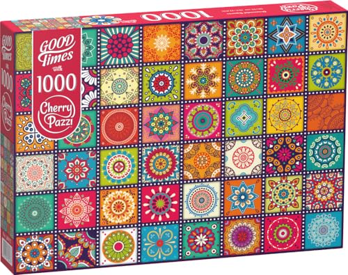 CherryPazzi Ornamental Squares Premium-Puzzle mit 1000 Teilen – High Definition mit lebendigen Farben für Erwachsene und Jugendliche, engagieren Sie sich mit Familie und Freunden, einzigartiges von Cherrypazzi