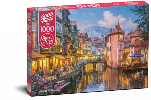 CherryPazzi Puzzle 1000 pièces : Soirée à Annecy von Cherrypazzi