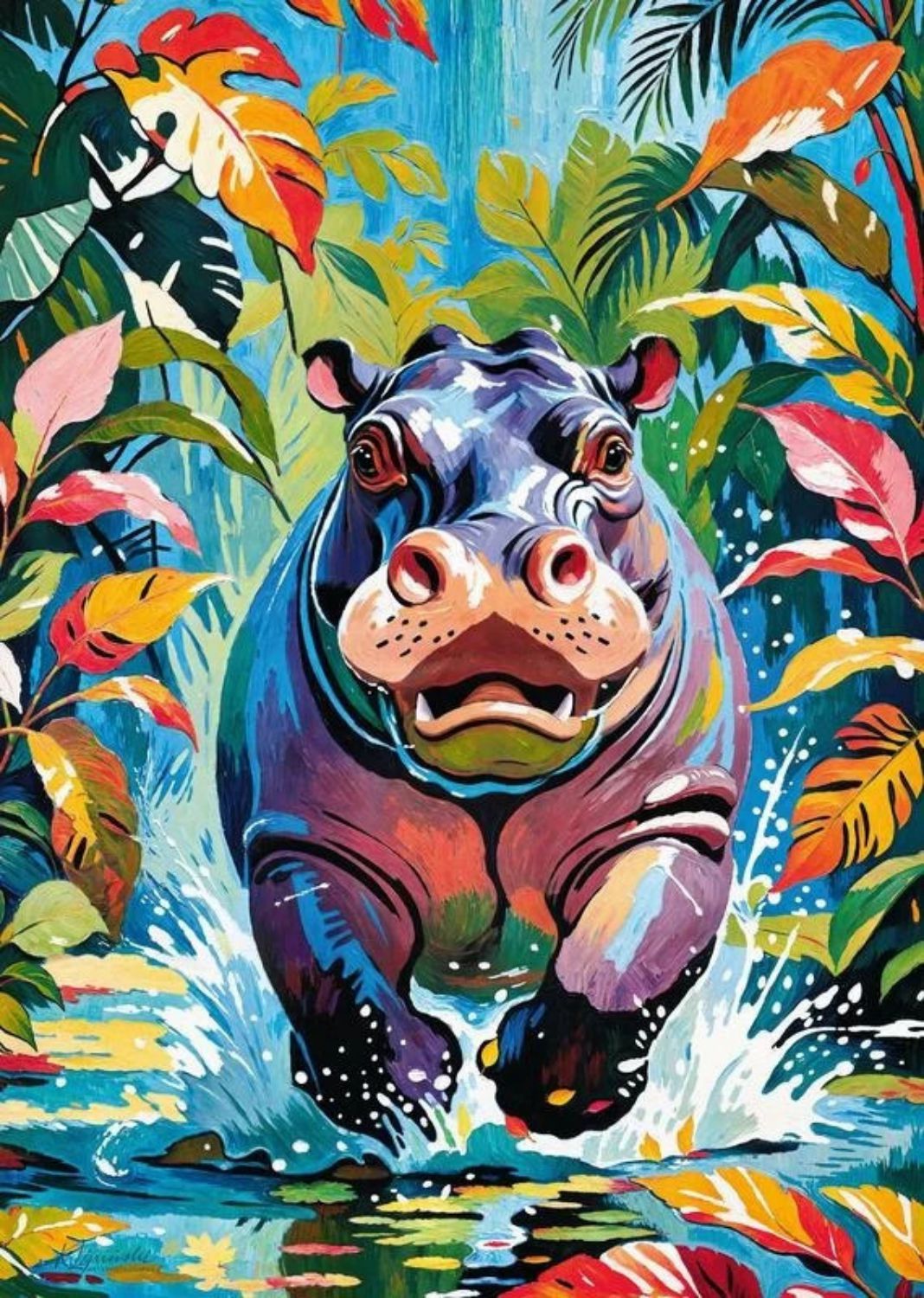 CherryPazzi Puzzle 500 Teile – Happy Hippo - CherryPazzi Puzzle 500 Teile – Happy Hippo - von CherryPazzi