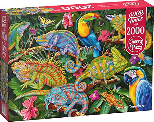 Puzzle 2000 pièces : Caméléons étonnants von Cherrypazzi