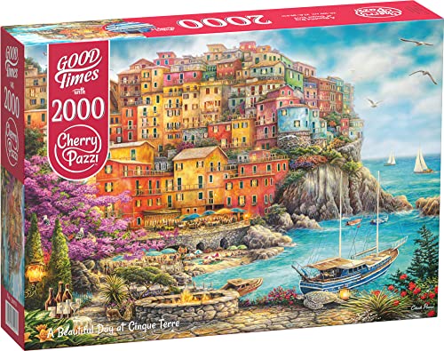 Puzzle 2000 pièces : UNE Belle journée aux Cinque Terre von Cherrypazzi