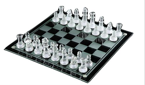 Chess Schachspiel 20 cm x 20 cm Schachbrett Glas + 32 Teile / Glas von chess