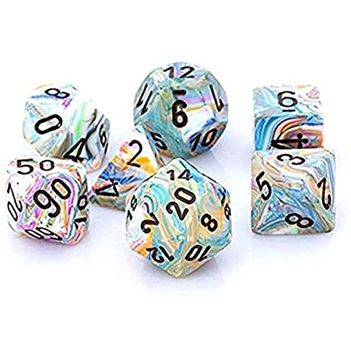 Chessex Festive 7-Die Set - Virbrant w/Brown Chessex Festive 7-Die Set - Virbrant w/Brown von Chessex