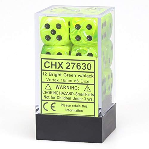 Chessex 27630 Dice, grün, 16mm von Chessex