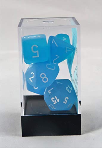 Chessex Frosted Caribbean Blue Set Boxed von Chessex