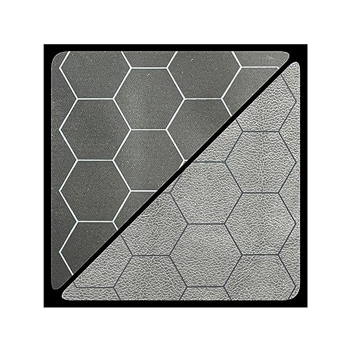 Battlemat™ 1” Reversible Black-Grey Hexes (23½” x 26” Playing Surface) von Chessex