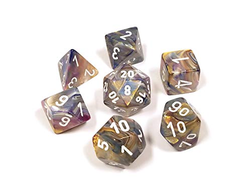 Polyhedral Dice: Festive Carousel w/ White von Chessex