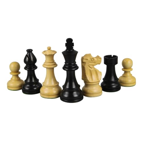 7,6 cm große französische Schachfiguren von Lardy Staunton von Chessgammon