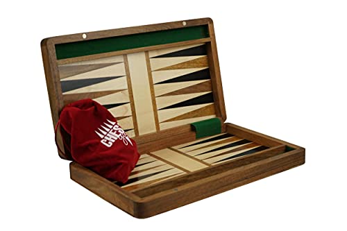 Backgammon-Set aus Holz Sheesham - 14" von Chessgammon