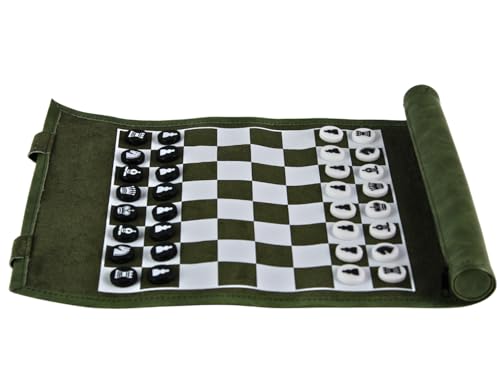 Braunes Reise-Schach-Set, 33 cm von Chessgammon