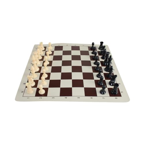 Brown Club Roll-Up-Schach-Set, 40,6 cm von Chessgammon