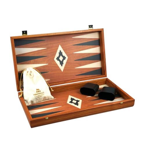 Chessgammon 50,8 cm Mahagoni Manopoulos Backgammon-Set für 2 Spieler ab 8 Jahren Chessgammon 50,8 cm Mahagoni Manopoulos Backgammon-Set für 2 Spieler ab 8 Jahren von Chessgammon