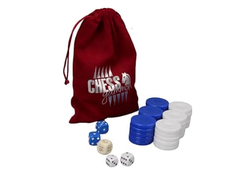 Chessgammon Backgammon-Stücke Acryl blau 26mm Chessgammon Backgammon-Stücke Acryl blau 26mm von Chessgammon