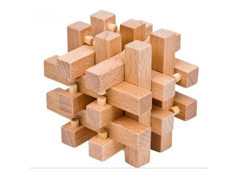 Chessgammon Eighteen Style Kongming Lock Solid Wood Brain Teaser Puzzle von Chessgammon