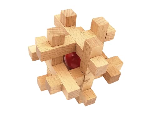 Chessgammon Fetch the Pearl Kongming Lock Denksport-Puzzle aus Massivholz von Chessgammon