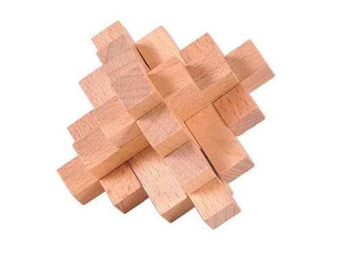 Chessgammon Fifteen Penetrations Kongming Lock Solid Wood Brain Teaser Puzzle von Chessgammon