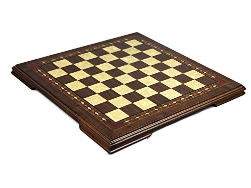 Hölzernes Helena-Schachbrett Nussbaumholz- 20" von Chessgammon