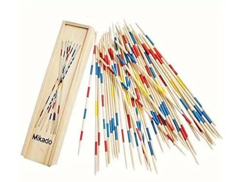 Chessgammon Travel Mikado Game Traditional Pick Up Sticks Game, Suitable for Indoor and Outdoor Play von Chessgammon