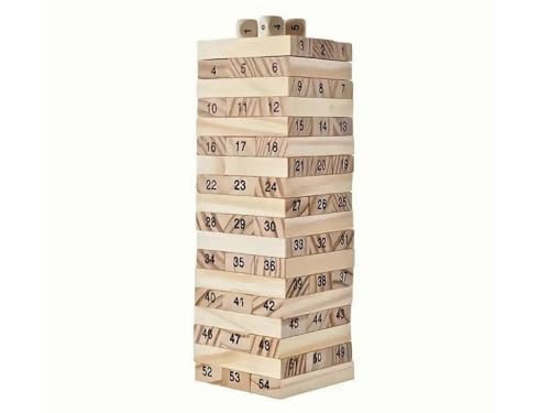 Chessgammon Tumbling Tower Holzklötze Familienspiel 7,1 Zoll von Chessgammon