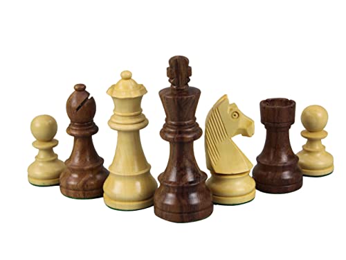 Downhead Deutsche Staunton Schachfiguren Sheesham Buchsbaum 7,6 cm von Chessgammon