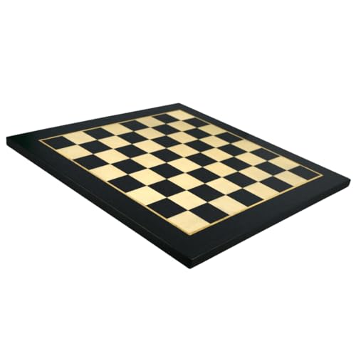 Helena Flat Ebenholz Schachbrett 50,8 cm von Chessgammon