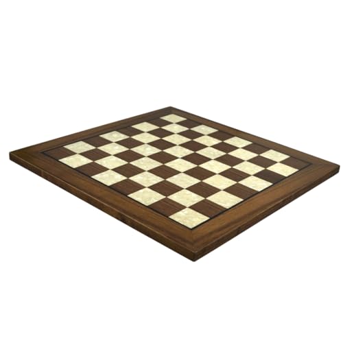 Helena Schachbrett, flach, Perlmutt, Walnussholz, 50,8 cm von Chessgammon