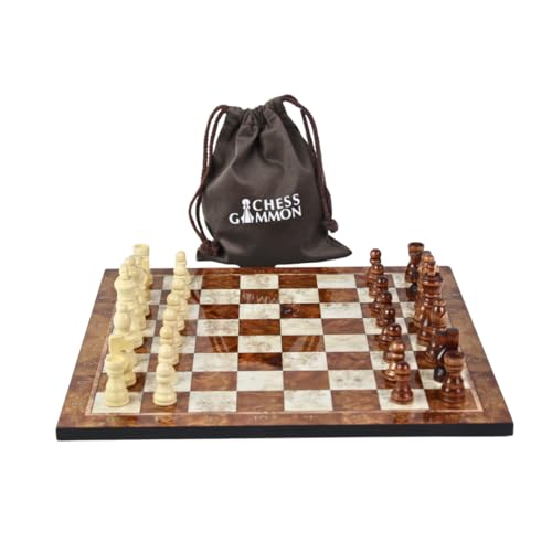 Mocca Design Schach-Set, 35,6 cm von Chessgammon