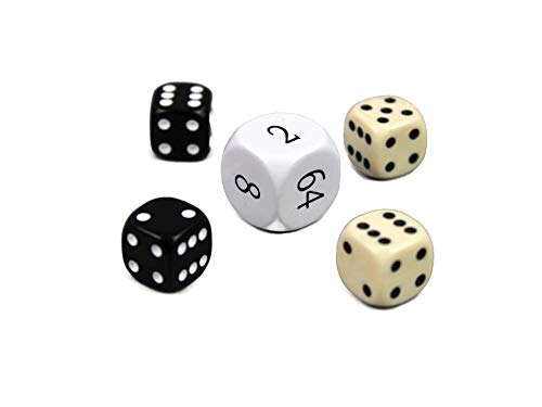 REPLACEMENT GAME OF BACKGAMMON DICES SET von Chessgammon