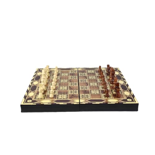 Schach- und Backgammon-Set aus Holz, 50,8 cm von Chessgammon