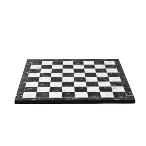 Schachbrett, 35,6 cm, graues Marmor-Design, 35,6 cm von Chessgammon