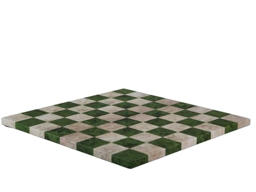 Schachbrett aus Kunstleder, randlos, 35,6 cm, Grün von Chessgammon