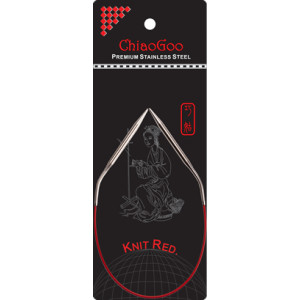 ChiaoGoo Knit Red Rundstricknadeln Edelstahl Chirurgenstahl 30 cm 3,25 von ChiaoGoo