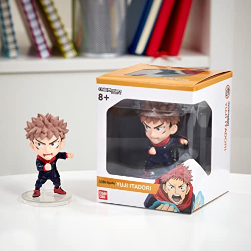 Chibi Masters Jujutsu Kaisen Figur Yuji Itadori | 8 cm Yuji Itadori Anime Figur auf Basis | Sammelbare Jujutsu Kaisen Modelle | Bandai Figuren Range Anime Merch und Anime Geschenke von Chibi Masters